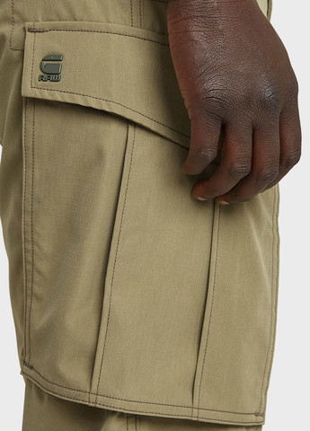 Оливковые кэжуал демисезонные зауженные, карго брюки G-Star Raw