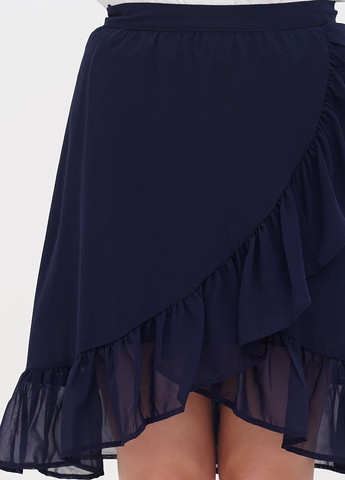 Темно-синяя кэжуал однотонная юбка Fair Lady