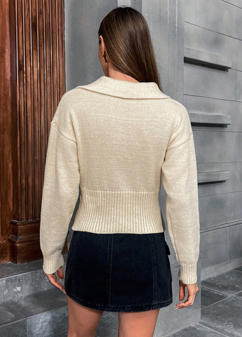 Кремовий демісезонний светр SHEIN