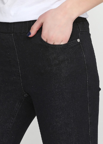 Черные кэжуал демисезонные брюки Signature