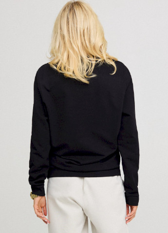 Чорний свитшот женский oversize /no flis/ YAPPI (254658791)