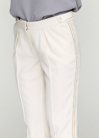 Молочные кэжуал летние прямые брюки Sassofono