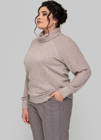 Кофейный зимний свитер A'll Posa