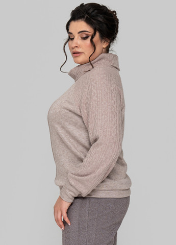 Кофейный зимний свитер A'll Posa