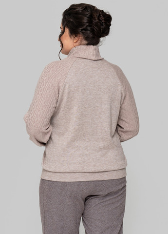 Кофейный зимний свитер A'll Posa