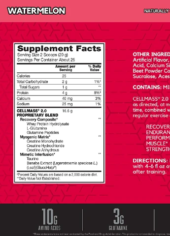 Комплексний креатин CellMass 2.0 485 g (Watermelon) BSN (254798046)