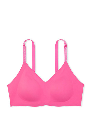 Розовый топ бюстгальтер Victoria's Secret без косточек полиамид