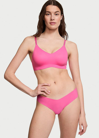 Розовый топ бюстгальтер Victoria's Secret без косточек полиамид