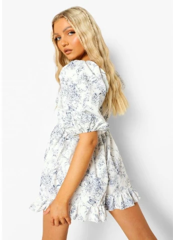 Білий кежуал плаття, сукня Boohoo однотонна