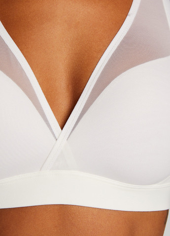 Білий мінімайзер бюстгальтер Hunkemoller без кісточок поліамід