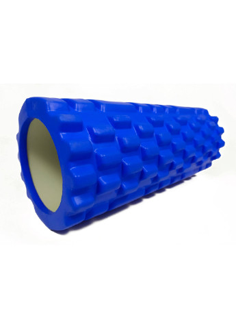 Массажный ролик 33 см Multi-Function синий (валик + роллер-цилиндр для йоги, массажа всего тела: рук, ног, спины, шеи) EasyFit (237657456)