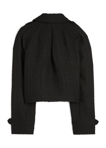 Чорне Кежуал напівпальто двобортне C&A однотонне