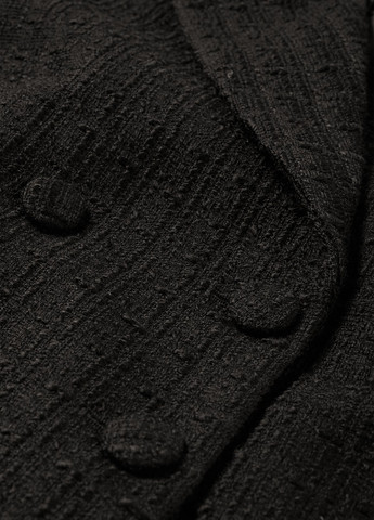 Чорне Кежуал напівпальто двобортне C&A однотонне