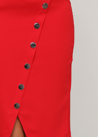 Красная кэжуал юбка Sassofono Club карандаш