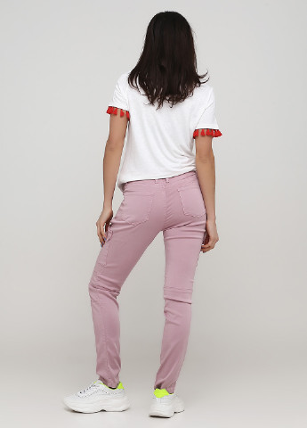 Джинси B.C. Best Connections карго однотонні рожеві джинсові тенсел