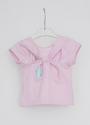 Розовая летняя футболка с коротким рукавом Mandarino