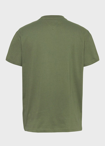 Оливковая футболка Tommy Jeans