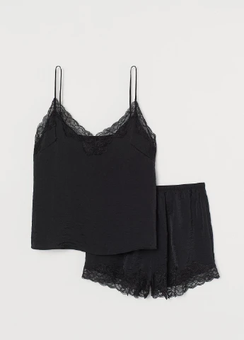 Черная всесезон пижама H&M