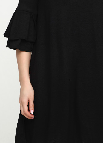 Черное кэжуал платье а-силуэт C&A однотонное