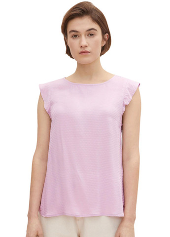 Розово-лиловая летняя блуза Tom Tailor