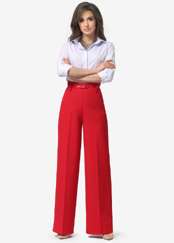 Красные кэжуал демисезонные клеш брюки Lada Lucci