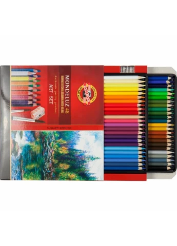 Карандаши цветные Mondeluz акварельные 48 цветов (3713) Koh-I-Noor (254065941)