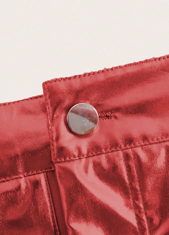 Красная кэжуал однотонная юбка SHEIN