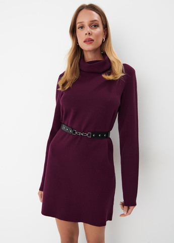 Темно-вишнева кежуал сукня сукня светр Mohito однотонна