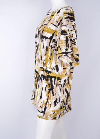Комбинированное кэжуал платье Vila с абстрактным узором