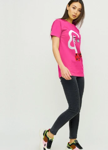 Футболка Boyfriend / air print / YAPPI - (237407566)