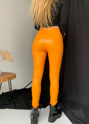 Оранжевые демисезонные лосины классические Jolie