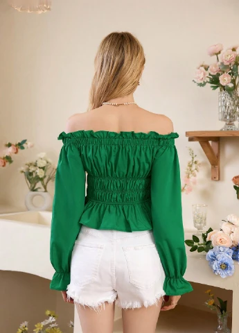 Зелена блуза SHEIN