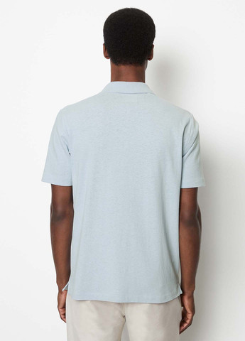 Голубой футболка-поло для мужчин Marc O'Polo однотонная