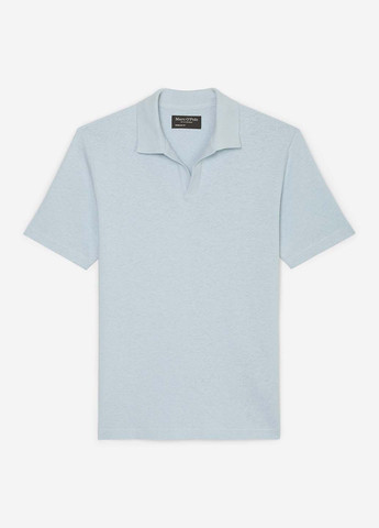 Голубой футболка-поло для мужчин Marc O'Polo однотонная