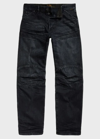 Черные демисезонные прямые джинсы G-Star Raw