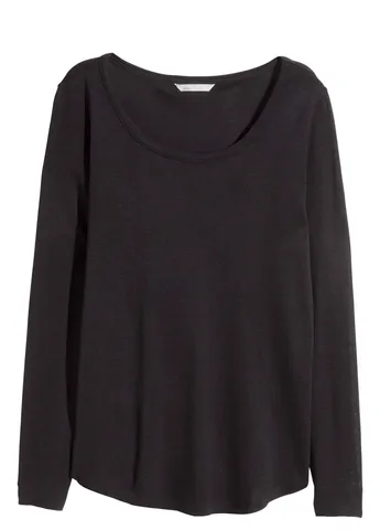 Лонгслів,чорний, Basic H&M (256787973)