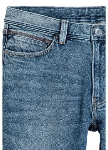 Синие демисезонные джинсы H&M