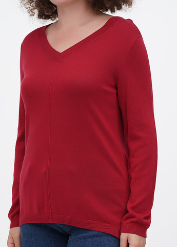 Светло-бордовый демисезонный свитер пуловер Minus