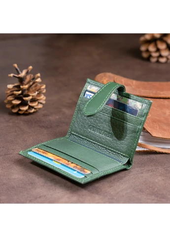 Жіночий шкіряний гаманець-візитниця 10х8х1,5 см st leather (252132669)