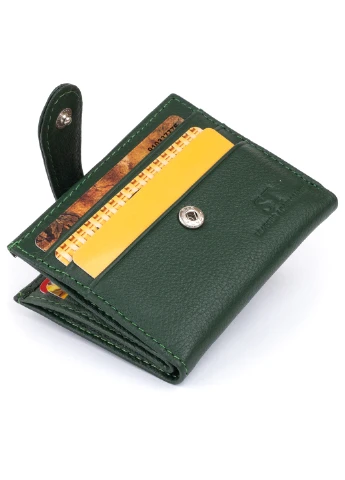 Жіночий шкіряний гаманець-візитниця 10х8х1,5 см st leather (252132669)
