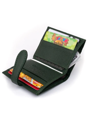 Жіночий шкіряний гаманець-візитниця 10х8х1,5 см st leather (252132669)