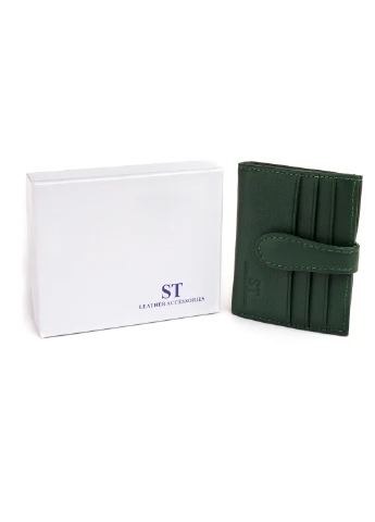 Жіночий шкіряний гаманець-візитниця 10х8х1,5 см st leather (252132669)
