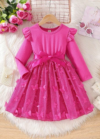 Фуксія сукня SHEIN (339507867)