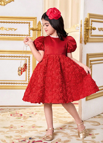 Красное платье SHEIN (365438151)