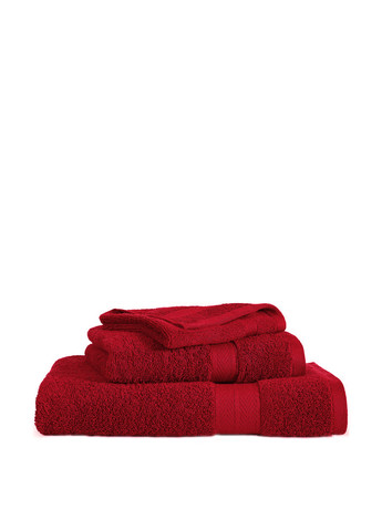 Комплект полотенец (3 предмета) Tommy Hilfiger логотип красный