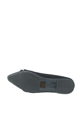 Жіночі балетки | чорні однотонні ланцюжки штучна замша (326178310)