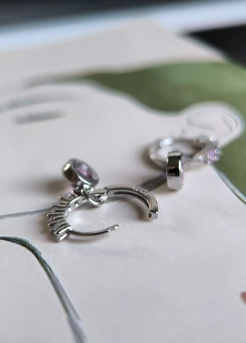 Сережки Silver Flame (350941323)