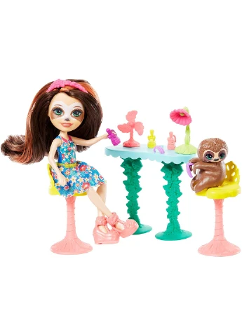Ігровий набір Enchantimals Slow-Down Salon, Sela Sloth Салон краси Сели Ленні (GFN54) Mattel (255665041)