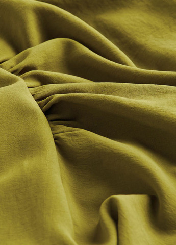 Оливкова (хакі) коктейльна сукня а-силует H&M однотонна