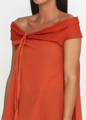 Оранжевая летняя блуза Casadei
